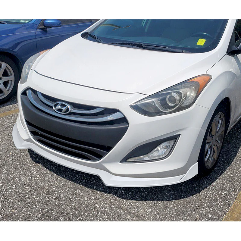 For 2013-17 Hyundai Elantra GT Hatchback 3-PCS Painted White Front Bumper Spoiler Lip - Image 5