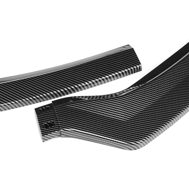 For 2013-17 Hyundai Elantra GT Hatchback Carbon 3-PCS Painted Front Bumper Spoiler Lip - Image 2