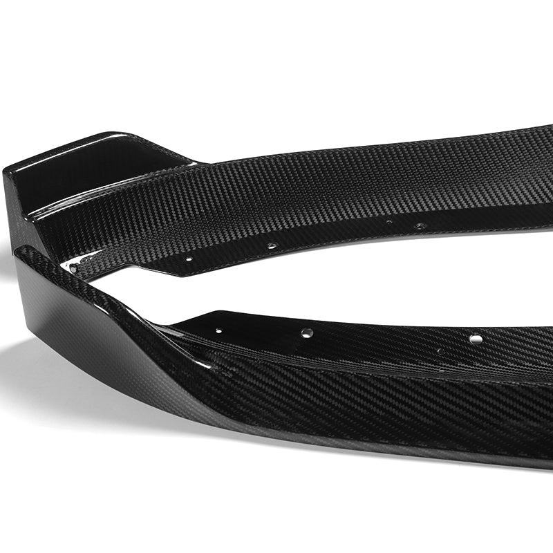 For 2013-2014 Cadillac ATS GT-Style Carbon Fiber Front Bumper Body Splitter Spoiler Lip 3PCS - Image 5