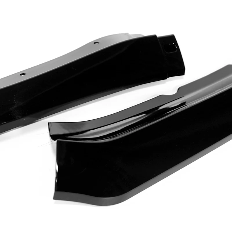 For 2013-2014 Cadillac ATS GT-Style Painted Black Front Bumper Body Splitter Spoiler Lip 3PCS - Image 2