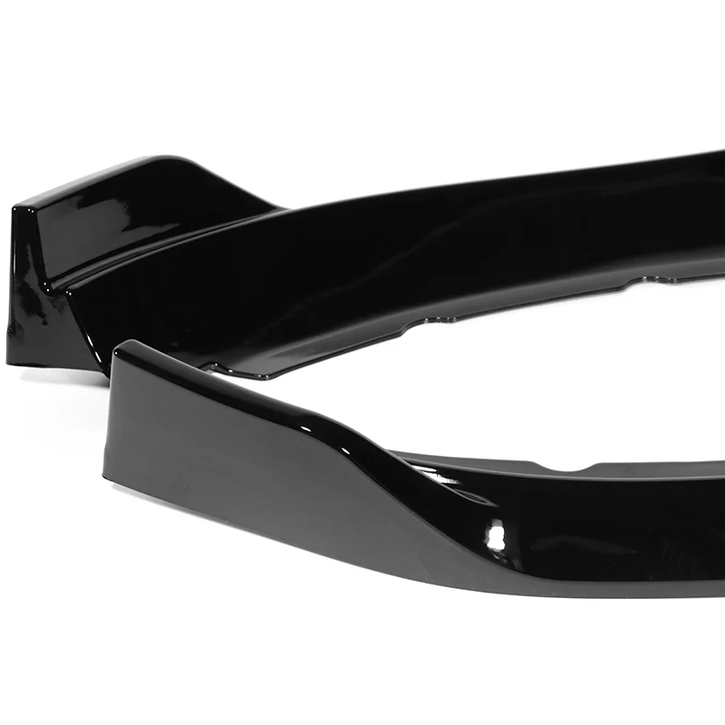 For 2013-2014 Cadillac ATS GT-Style Painted Black Front Bumper Body Splitter Spoiler Lip 3PCS - Image 3