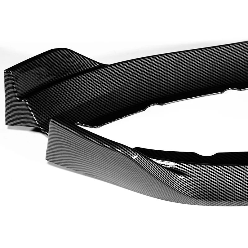 For 2013-2014 Cadillac ATS GT-Style Carbon Look Front Bumper Body Splitter Spoiler Lip 3PCS - Image 3