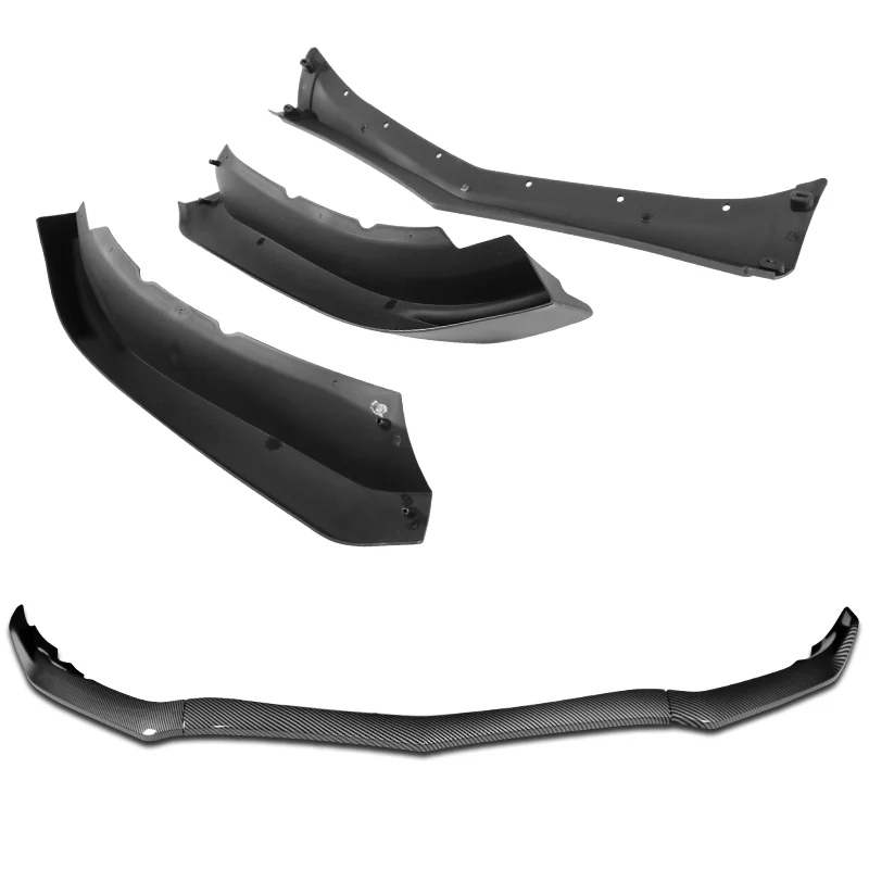 For 2013-2014 Cadillac ATS GT-Style Carbon Look Front Bumper Body Splitter Spoiler Lip 3PCS - Image 4