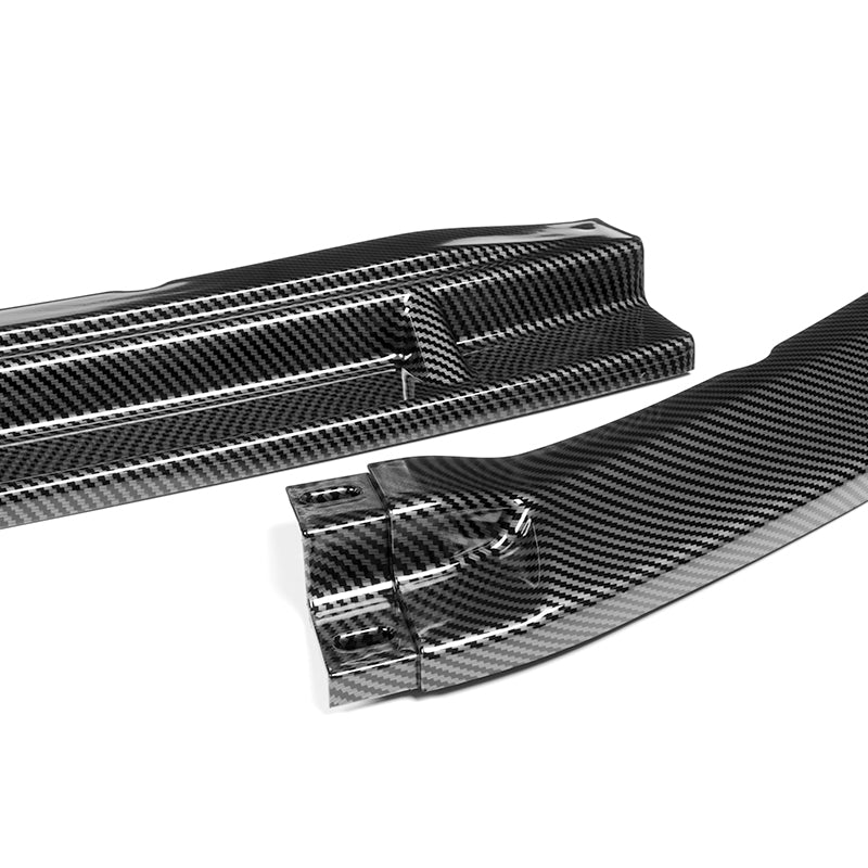 For 2013-2014 Ford Mustang GT-Style 3-PCS  Carbon Look Front Bumper Body Spoiler Lip - Image 2