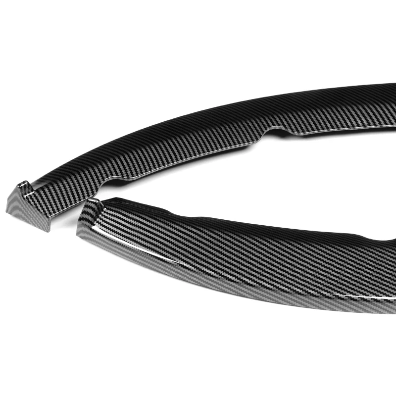 For 2013-2014 Ford Mustang GT-Style 3-PCS  Carbon Look Front Bumper Body Spoiler Lip - Image 3