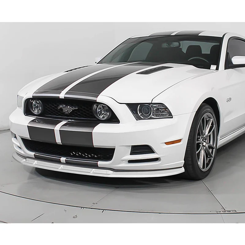 For 2013-2014 Ford Mustang GT-Style 3-PCS Painted White Front Bumper Body Spoiler Lip - Image 4