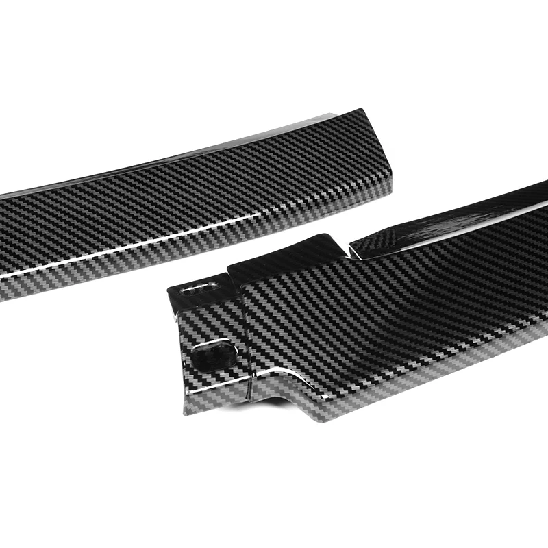 For 2013-2015 Honda Accord Coupe Carbon Look 3Pcs Front Bumper Splitter Spoiler Lip - Image 2