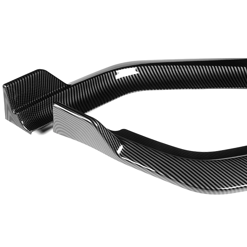 For 2013-2015 Honda Accord Coupe Carbon Look 3Pcs Front Bumper Splitter Spoiler Lip - Image 3