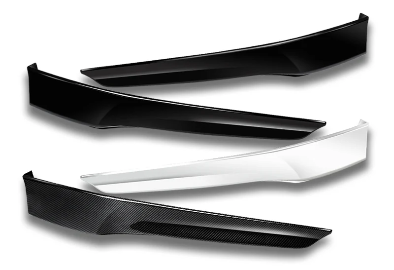 For 2013-2015 Honda Accord Coupe HFP-Style Carbon Style Look Front Bumper Body Splitter Spoiler Lip 2PCS - Image 4