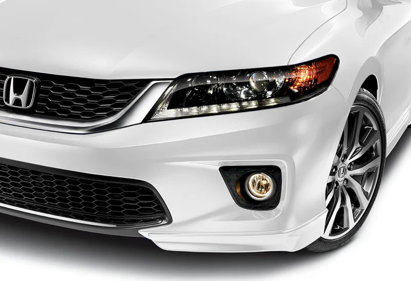 For 2013-2015 Honda Accord Coupe HFP-Style Painted White Front Bumper Body Splitter Spoiler Lip 2PCS - Image 5