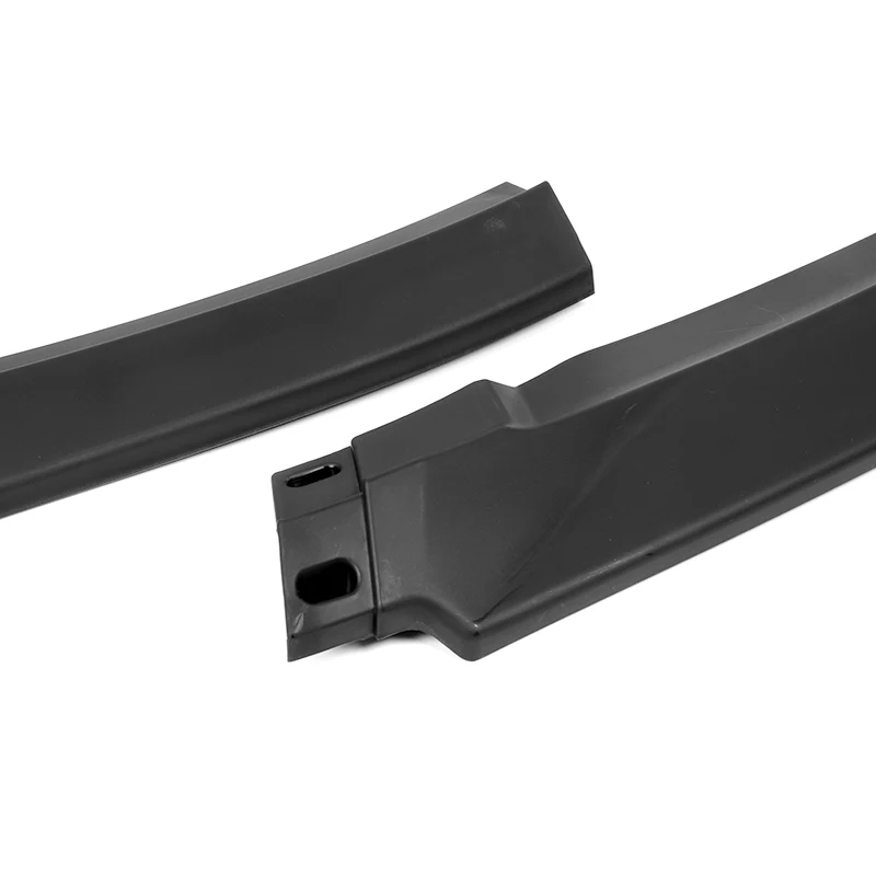 For 2013-2015 Honda Accord Coupe Matt Black 3 Pcs Front Bumper Splitter Spoiler Lip - Image 2