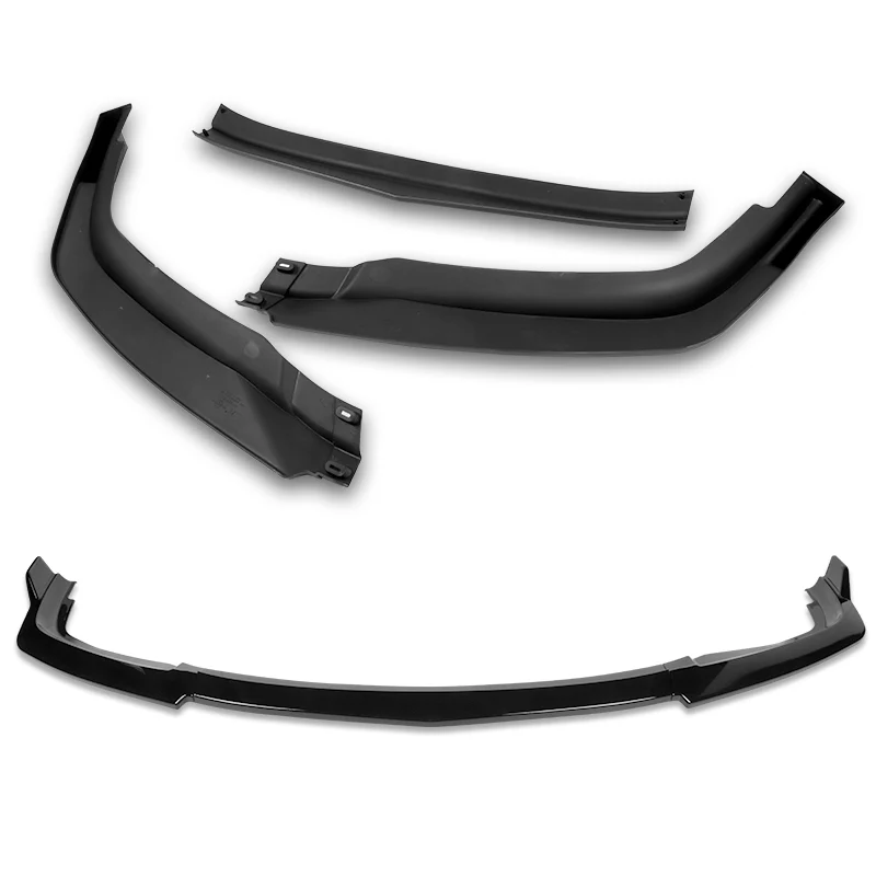 For 2013-2015 Honda Accord Coupe Painted Black 3 Pcs Front Bumper Splitter Spoiler Lip - Image 4