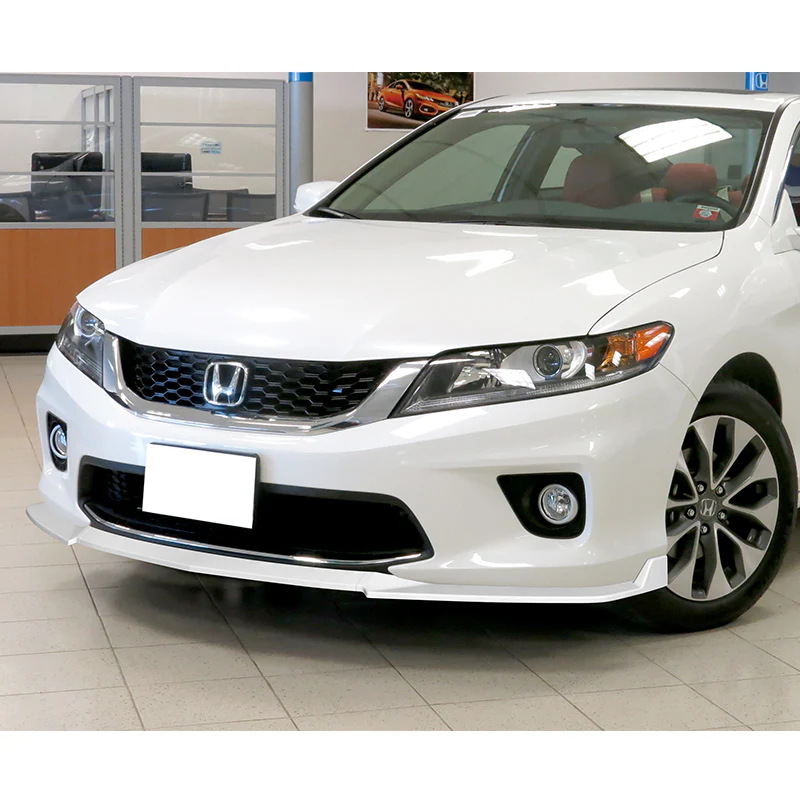 For 2013-2015 Honda Accord Coupe Painted White 3Pcs Front Bumper Splitter Spoiler Lip - Image 5