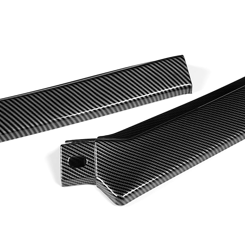 For 2013-2015 Honda Accord Sedan Carbon Look 3-Pcs  Front Bumper Splitter Spoiler Lip - Image 2