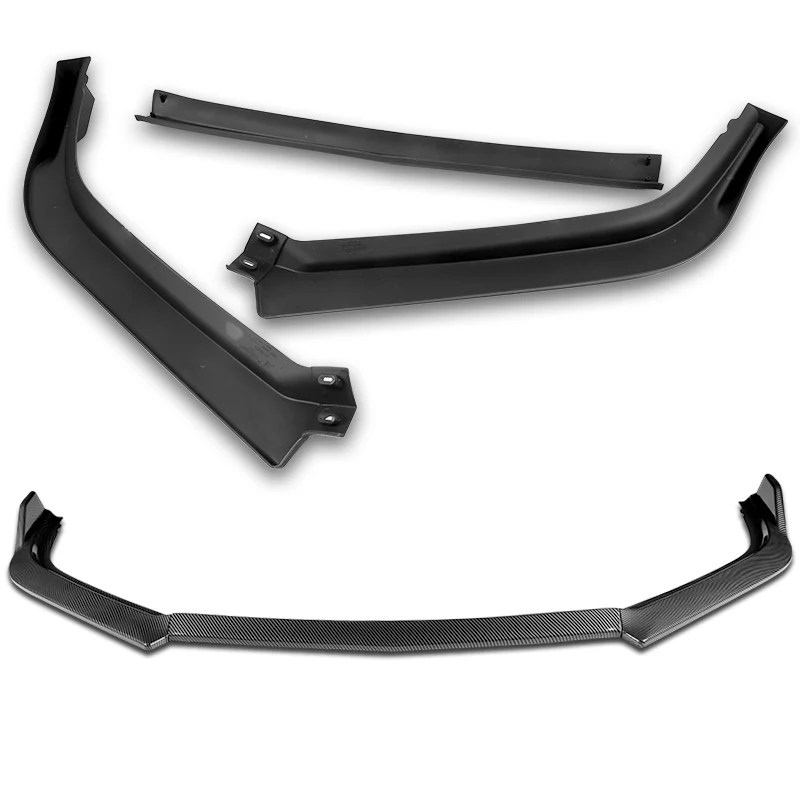 For 2013-2015 Honda Accord Sedan Carbon Look 3-Pcs  Front Bumper Splitter Spoiler Lip - Image 4