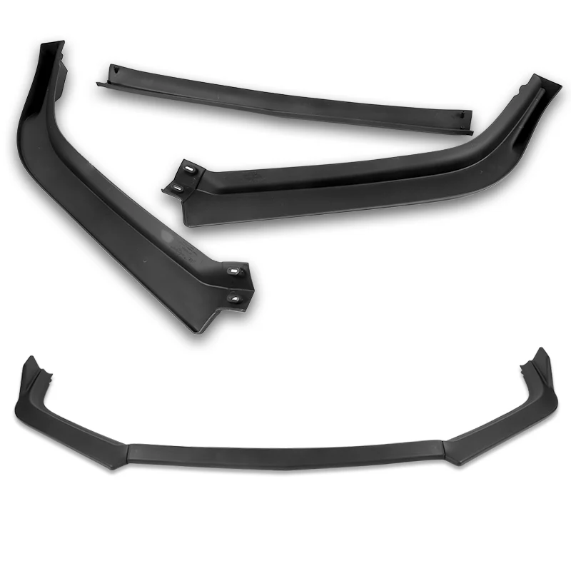 For 2013-2015 Honda Accord Sedan Matt Black  3-Pcs Front Bumper Splitter Spoiler Lip - Image 4