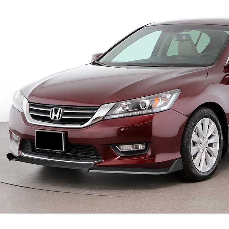 For 2013-2015 Honda Accord Sedan Matt Black  3-Pcs Front Bumper Splitter Spoiler Lip - Image 5