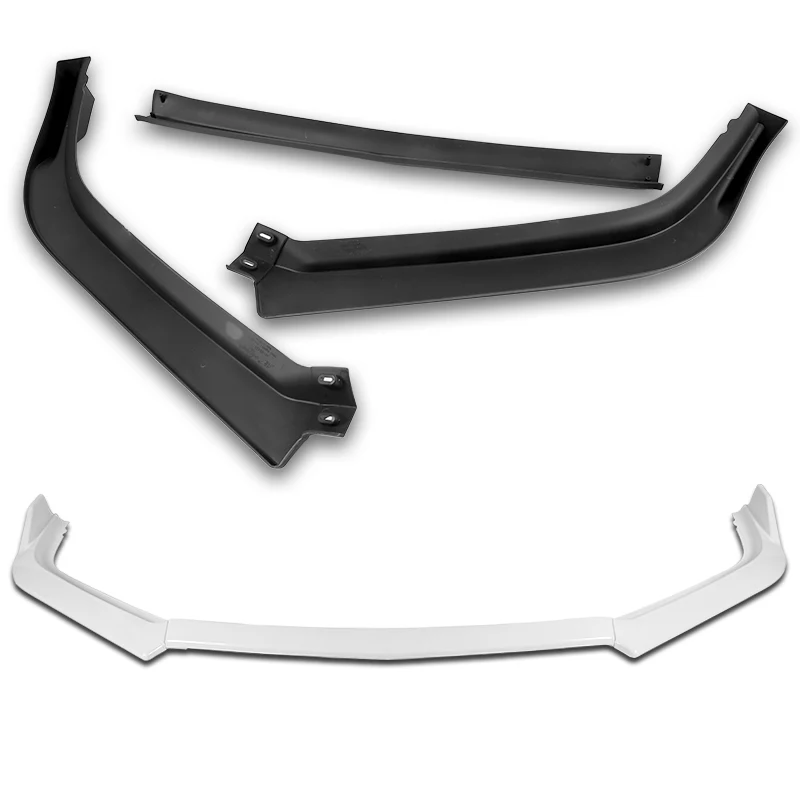 For 2013-2015 Honda Accord Sedan Painted White 3-PCS Front Bumper Splitter Spoiler Lip - Image 4