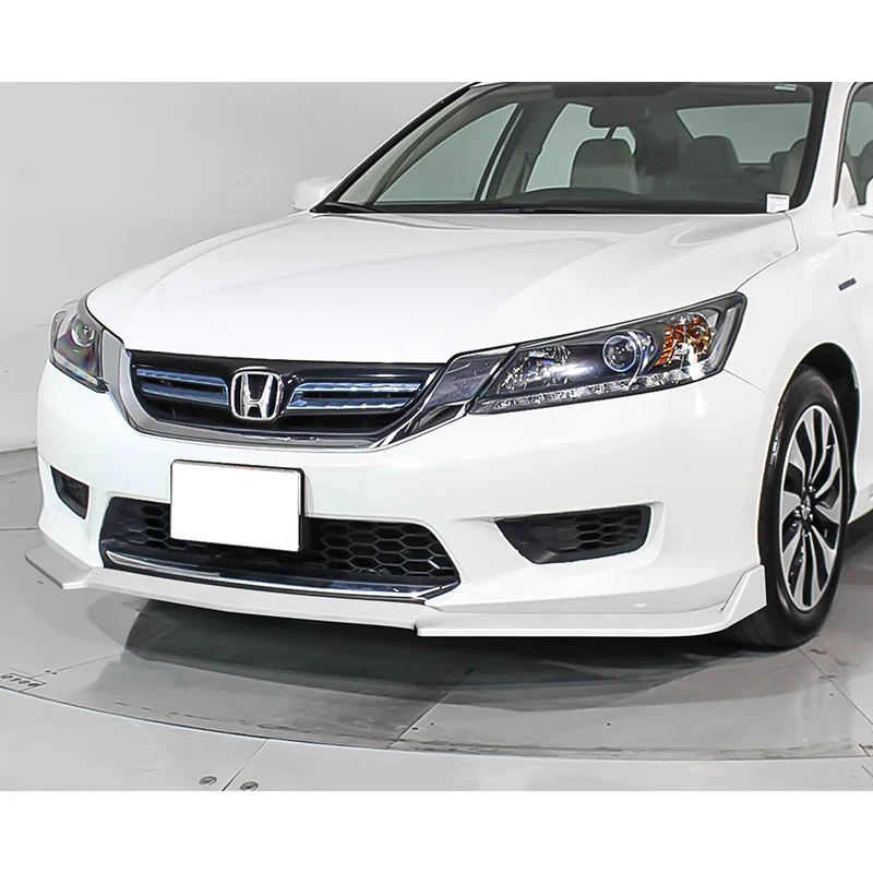 For 2013-2015 Honda Accord Sedan Painted White 3-PCS Front Bumper Splitter Spoiler Lip - Image 5