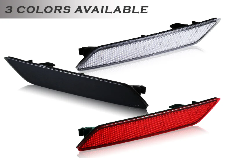 For 2013 – 2015 Honda Civic Sedan 4DR LED Rear Bumper Reflector Stop Brake Light Kit -Smoke Lens - Image 4