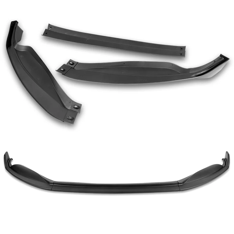 For 2013-2015 Lexus GS350 GS450h Base Black 3-Pcs Front Bumper Splitter Spoiler Lip - Image 4