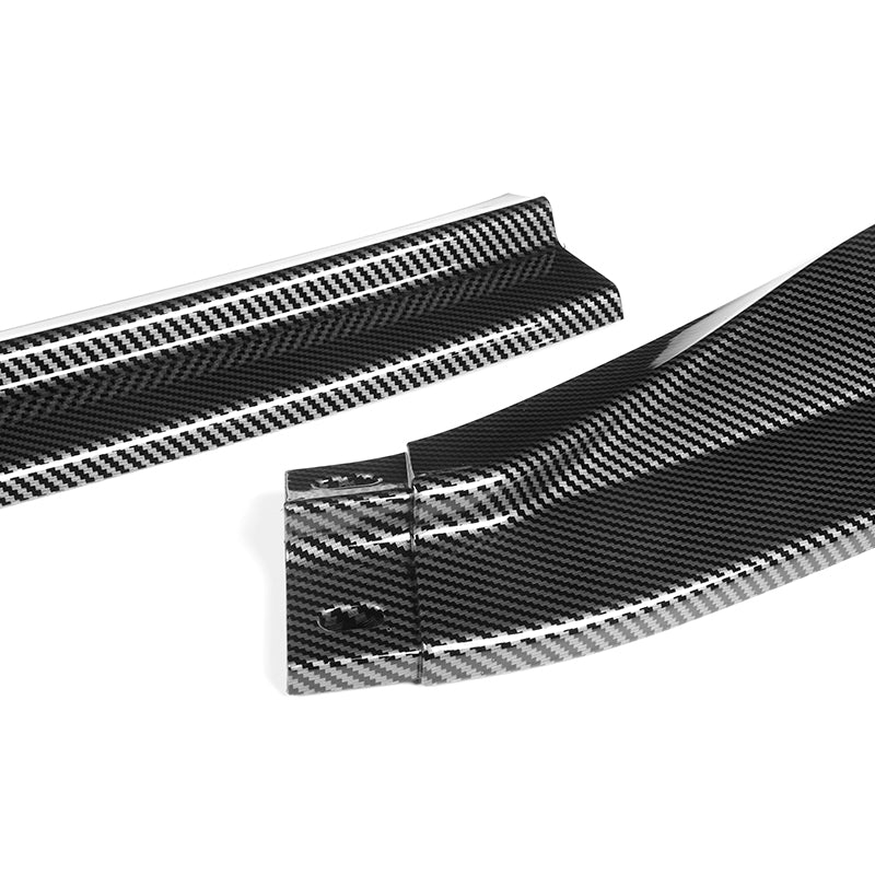 For 2013-2015 Lexus GS350 GS450h Base Carbon 3-pcs  Look Front Bumper Spoiler Lip - Image 2
