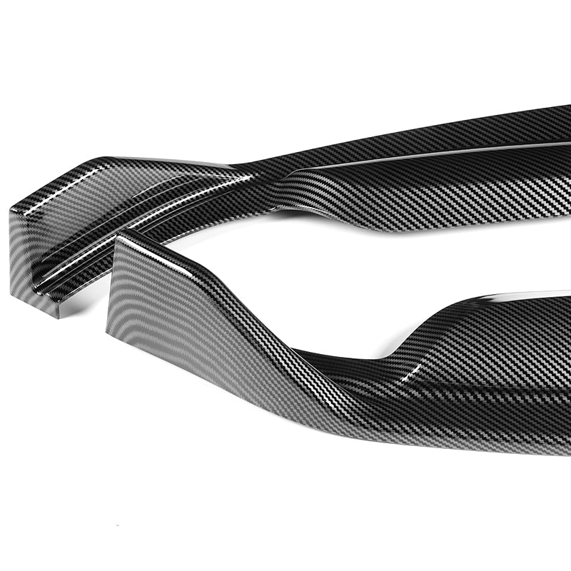 For 2013-2015 Lexus GS350 GS450h Base Carbon 3-pcs  Look Front Bumper Spoiler Lip - Image 3