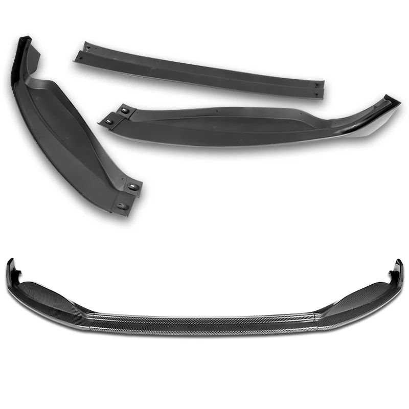 For 2013-2015 Lexus GS350 GS450h Base Carbon 3-pcs  Look Front Bumper Spoiler Lip - Image 4