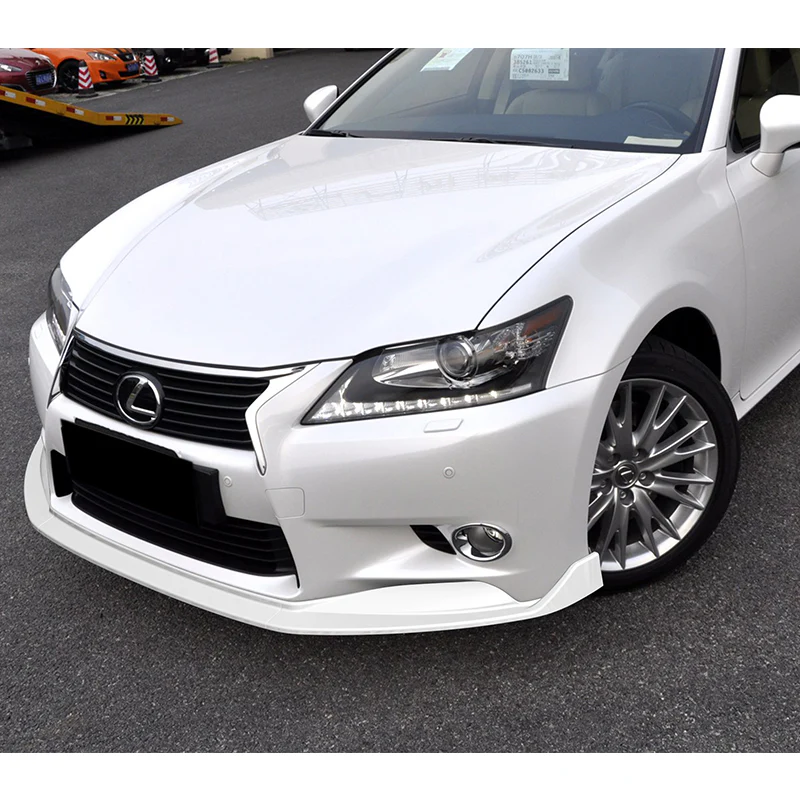 For 2013-2015 Lexus GS350 GS450h Base Painted White 3-pcs Front Bumper Spoiler Lip - Image 5