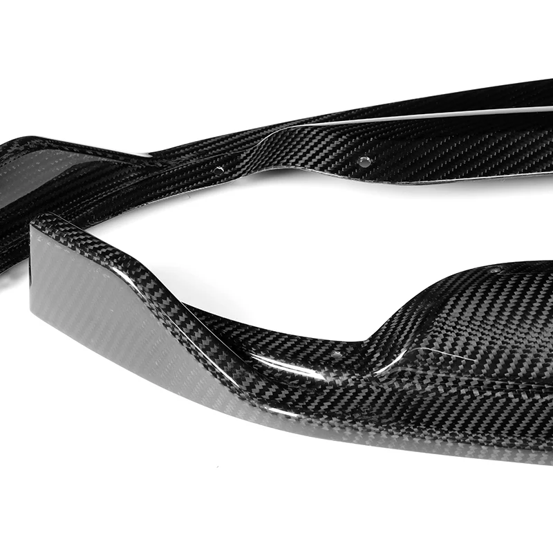 For 2013-2015 Lexus GS350 GS450h Base Real Carbon Fiber 3-Pcs Front Bumper Spoiler Lip - Image 3
