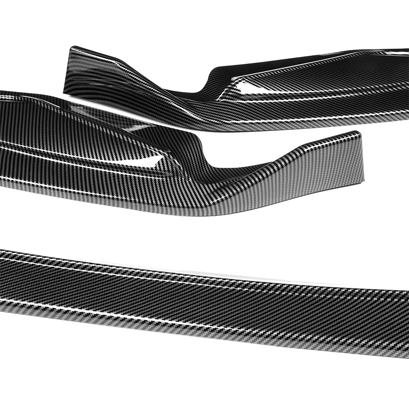 For 2013-2015 Lexus GS350 GS450h F-Sport CARBON LOOK 3-Piece Front Bumper Body Spoiler Splitter Lip Kit + FREE GIFT - Image 9