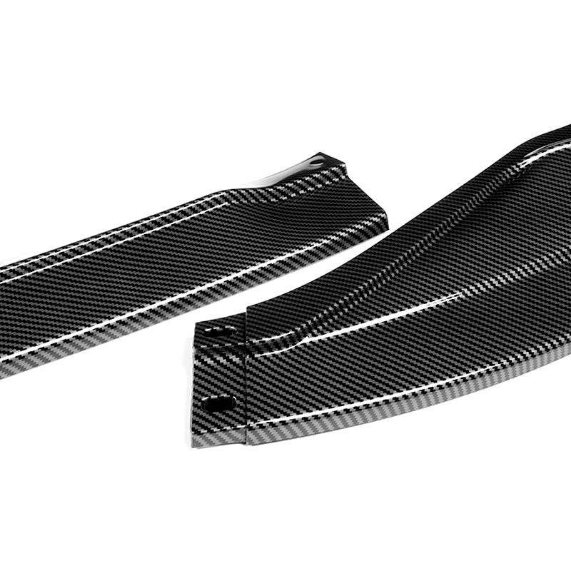 For 2013-2015 Lexus GS350 GS450h F-Sport CARBON LOOK 3-Piece Front Bumper Body Spoiler Splitter Lip Kit - Image 2