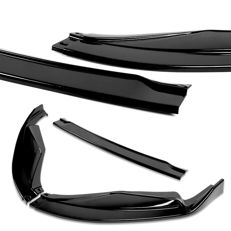 For 2013-2015 Lexus GS350 GS450h F-Sport Painted Black 3-Piece Front Bumper Body Spoiler Splitter Lip Kit - Image 3
