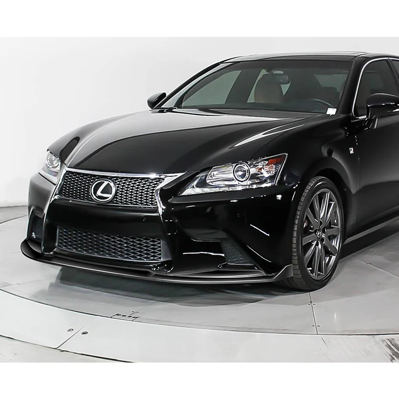 For 2013-2015 Lexus GS350 GS450h F-Sport Painted Black 3-Piece Front Bumper Body Spoiler Splitter Lip Kit - Image 8