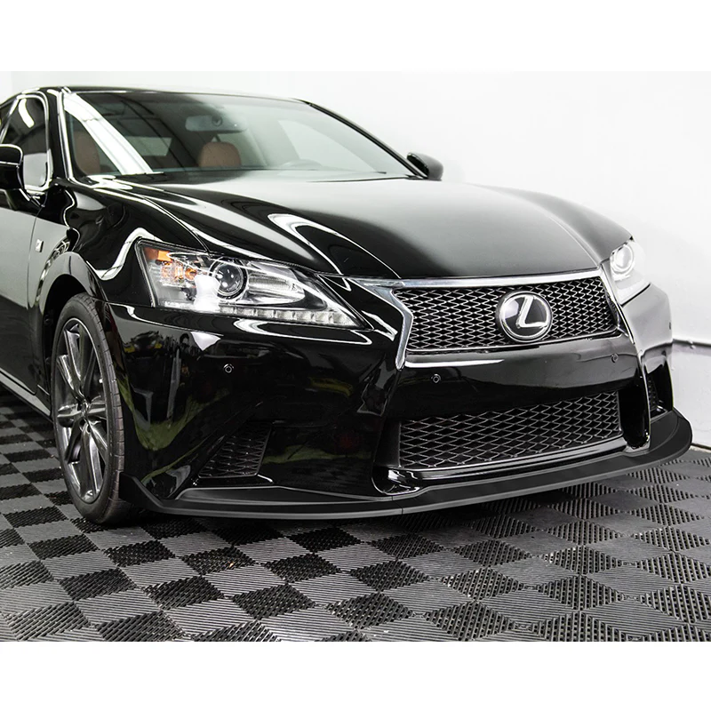 For 2013-2015 Lexus GS350 GS450h F-Sport Matte Black 3-Piece Front Bumper Body Spoiler Splitter Lip Kit - Image 8