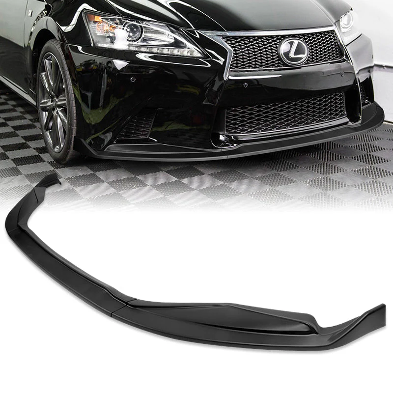 For 2013-2015 Lexus GS350 GS450h F-Sport Matte Black 3-Piece Front Bumper Body Spoiler Splitter Lip Kit + FREE GIFT - Image 4