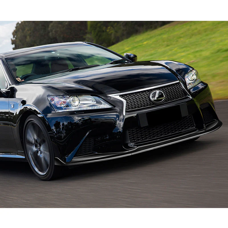 For 2013-2015 Lexus GS350 GS450h F-Sport Painted Black 3-Piece Front Bumper Body Spoiler Splitter Lip Kit + free gift - Image 10