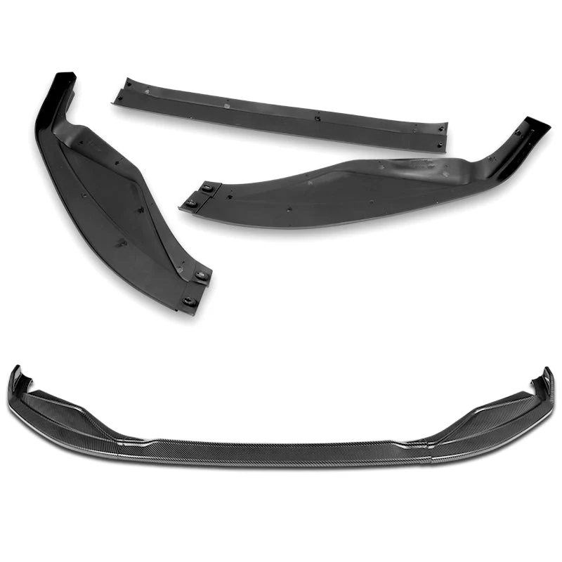 For 2013-2015 Lexus GS350 GS450h F-Sport Real Carbon Fiber 3-Piece Front Bumper Body Spoiler Splitter Lip Kit + FREE GIFT - Image 3