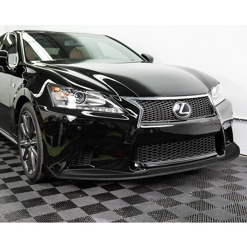 For 2013-2015 Lexus GS350 GS450h F-Sport Real Carbon Fiber 3-Piece Front Bumper Body Spoiler Splitter Lip Kit + FREE GIFT - Image 8