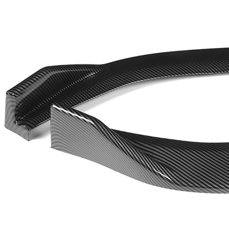 For 2013-2015 Nissan Sentra Carbon 3-Pcs Look Front Bumper Body Splitter Spoiler Lip - Image 3