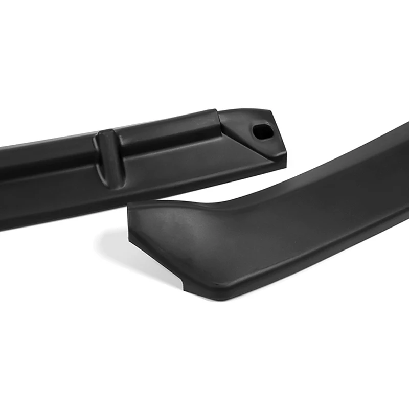 For 2013-2015 Nissan Sentra Matt Black  3-Pcs Front Bumper Body Splitter Spoiler Lip - Image 2