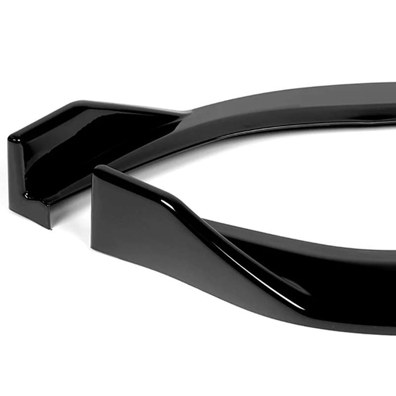 For 2013-2015 Nissan Sentra Painted Black  3-Pcs Front Bumper Body Splitter Spoiler Lip - Image 3