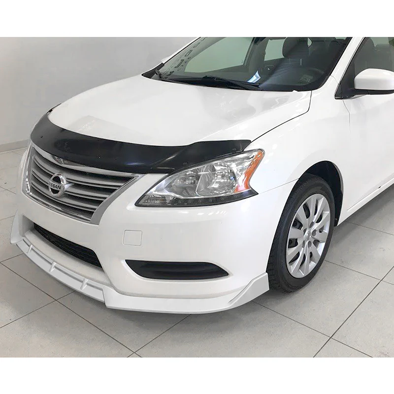 For 2013-2015 Nissan Sentra Painted White 3-Pcs Front Bumper Body Splitter Spoiler Lip - Image 5