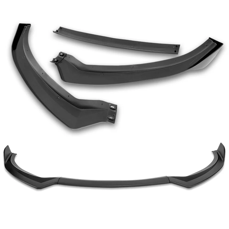 For 2013-2017 Hyundai Elantra GT Hatchback 3-PCS Matt Black Front Bumper Spoiler Lip - Image 4