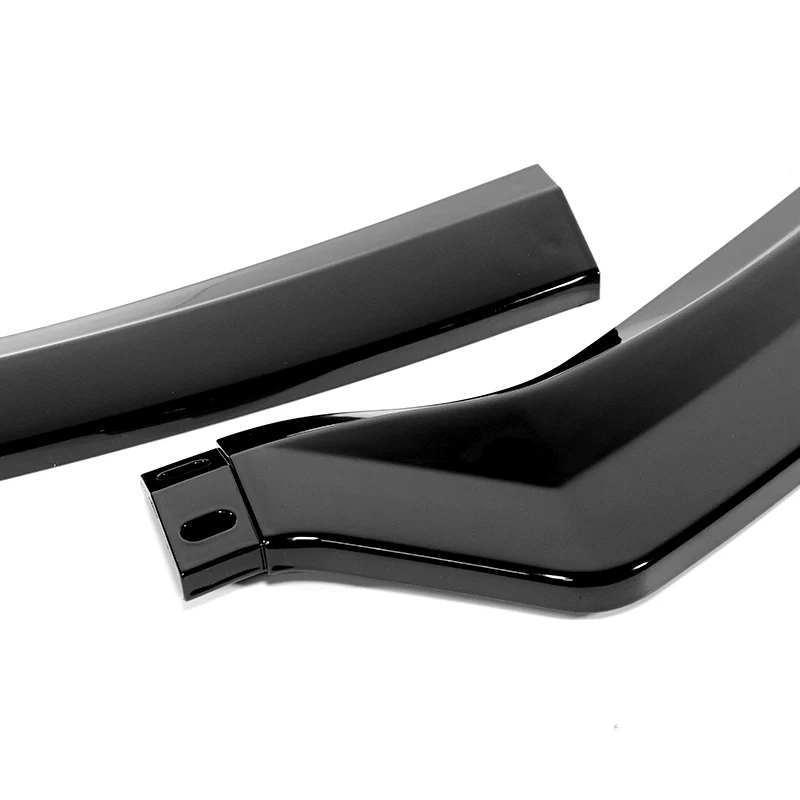 For 2013-2017 Hyundai Elantra GT Hatchback 3-PCS Painted BLK Front Bumper Spoiler Lip - Image 2