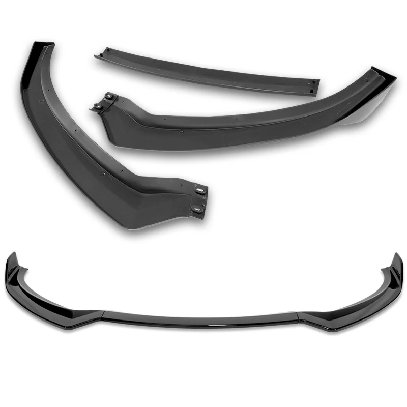 For 2013-2017 Hyundai Elantra GT Hatchback 3-PCS Painted BLK Front Bumper Spoiler Lip - Image 4