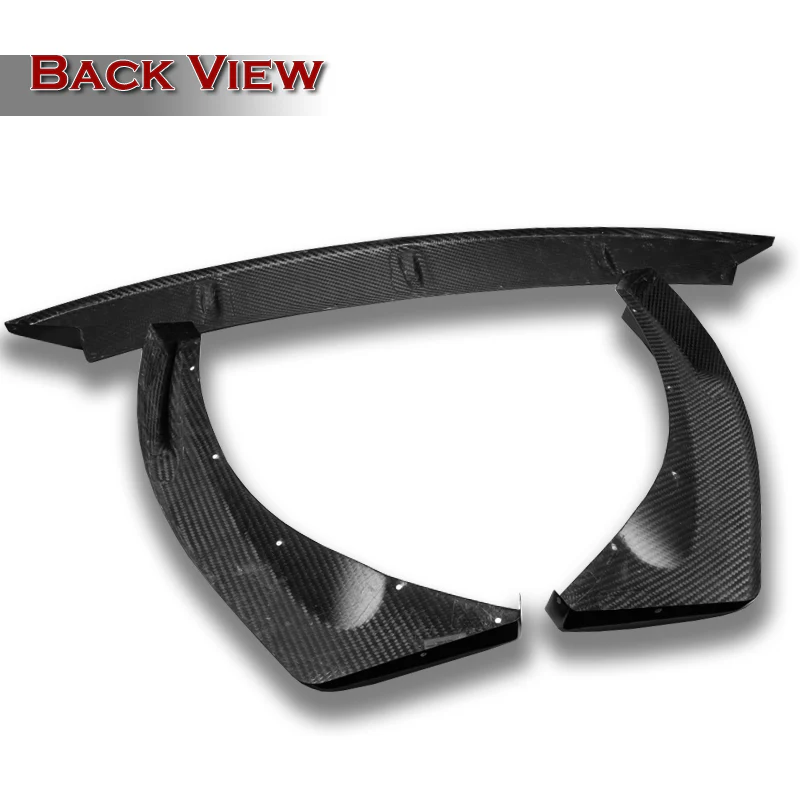For 2013-2017 Hyundai Veloster Turbo JDM Carbon Fiber Front Bumper Splitter Spoiler Lip 3PCS - Image 3