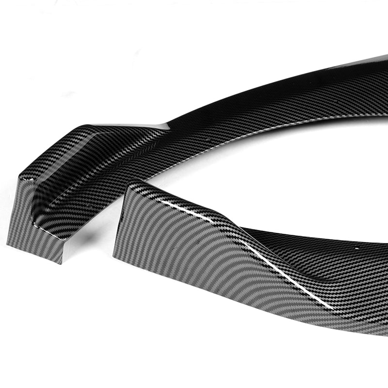 For 2013-2017 Hyundai Veloster Turbo JDM Carbon Look Front Bumper Splitter Spoiler Lip 3PCS - Image 4