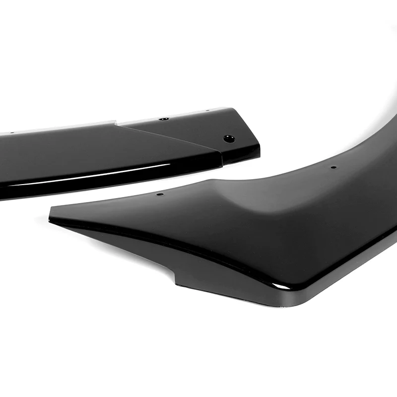 For 2013-2017 Hyundai Veloster Turbo JDM Painted Black Front Bumper Splitter Spoiler Lip 3PCS - Image 2