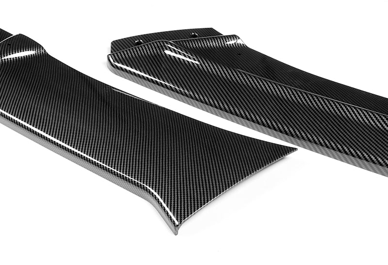 For 2013-2018 Chevrolet Malibu Carbon Look Style Front Bumper Splitter Spoiler Lip 3PCS - Image 2
